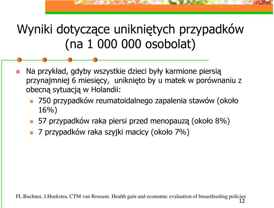 obecną sytuacją w Holandii: 750 przypadków reumatoidalnego zapalenia stawów (około 16%) 57