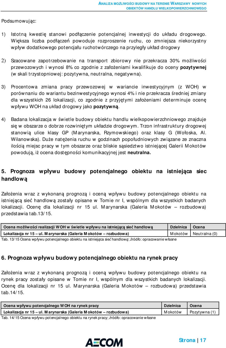 nie przekracza 30% mo liwo ci przewozowych i wynosi 8% co zgodnie z za eniami kwalifikuje do oceny pozytywnej (w skali trzystopniowej: pozytywna, neutralna, negatywna).