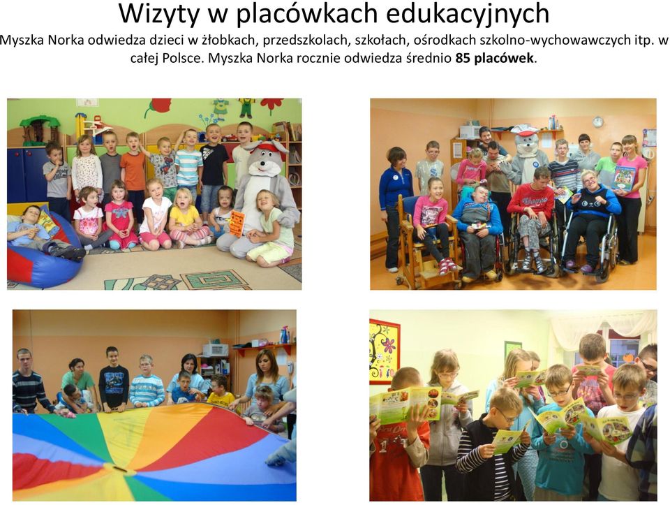 szkołach, ośrodkach szkolno-wychowawczych itp.