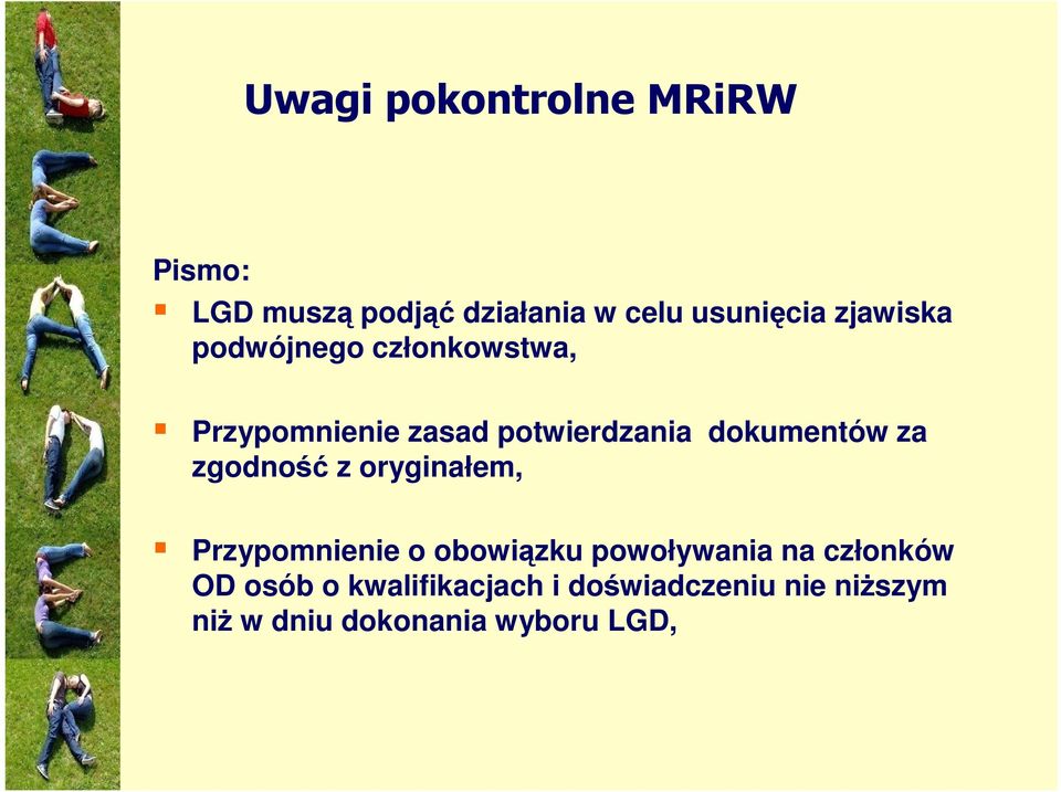 za zgodność z oryginałem, Przypomnienie o obowiązku powoływania na członków OD