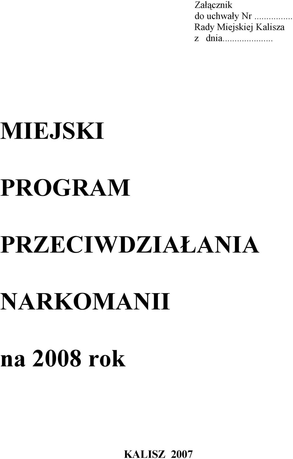 .. MIEJSKI PROGRAM