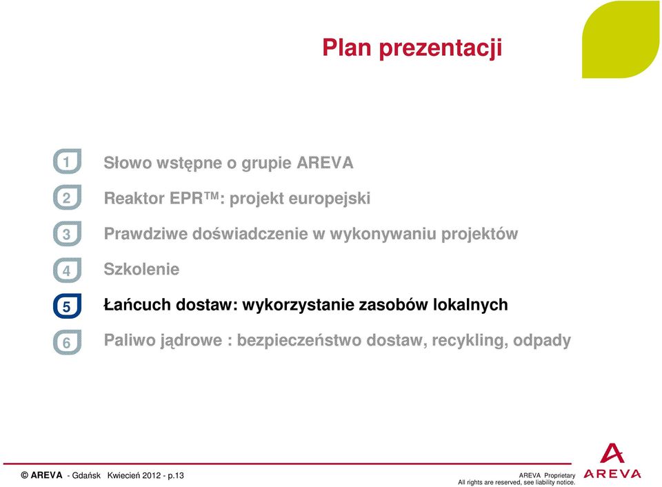 Szkolenie Łańcuch dostaw: wykorzystanie zasobów lokalnych Paliwo jądrowe