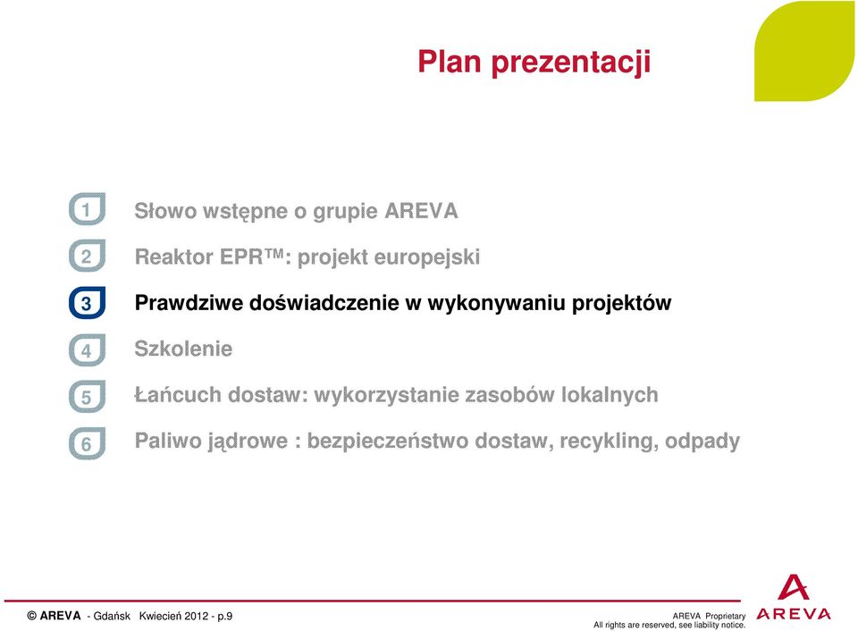 Szkolenie Łańcuch dostaw: wykorzystanie zasobów lokalnych Paliwo jądrowe