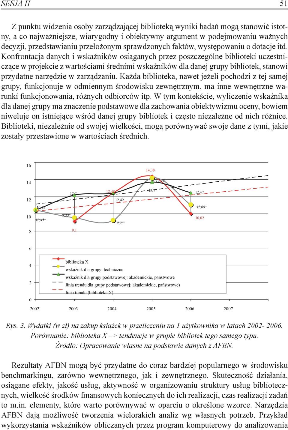 Konfrontacja danych i wskaźników osiąganych przez poszczególne biblioteki uczestniczące w projekcie z wartościami średnimi wskaźników dla danej grupy bibliotek, stanowi przydatne narzędzie w