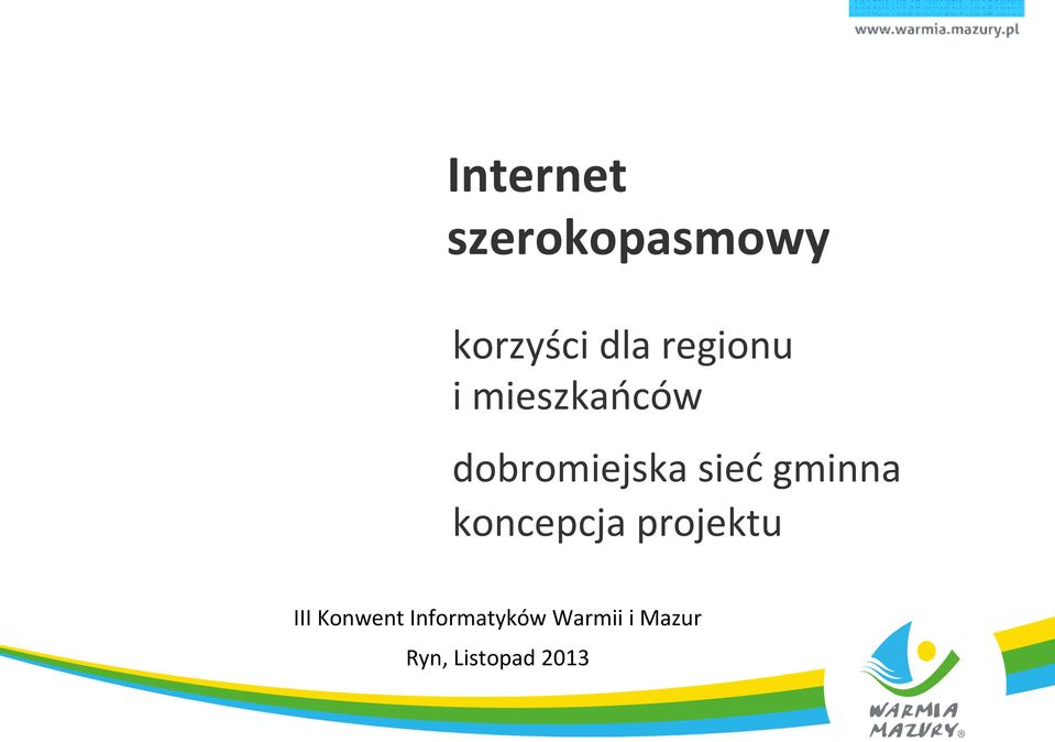 gminna koncepcja projektu III Konwent