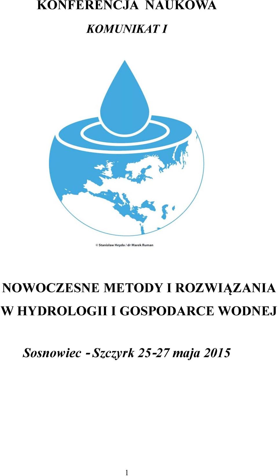 W HYDROLOGII I GOSPODARCE WODNEJ