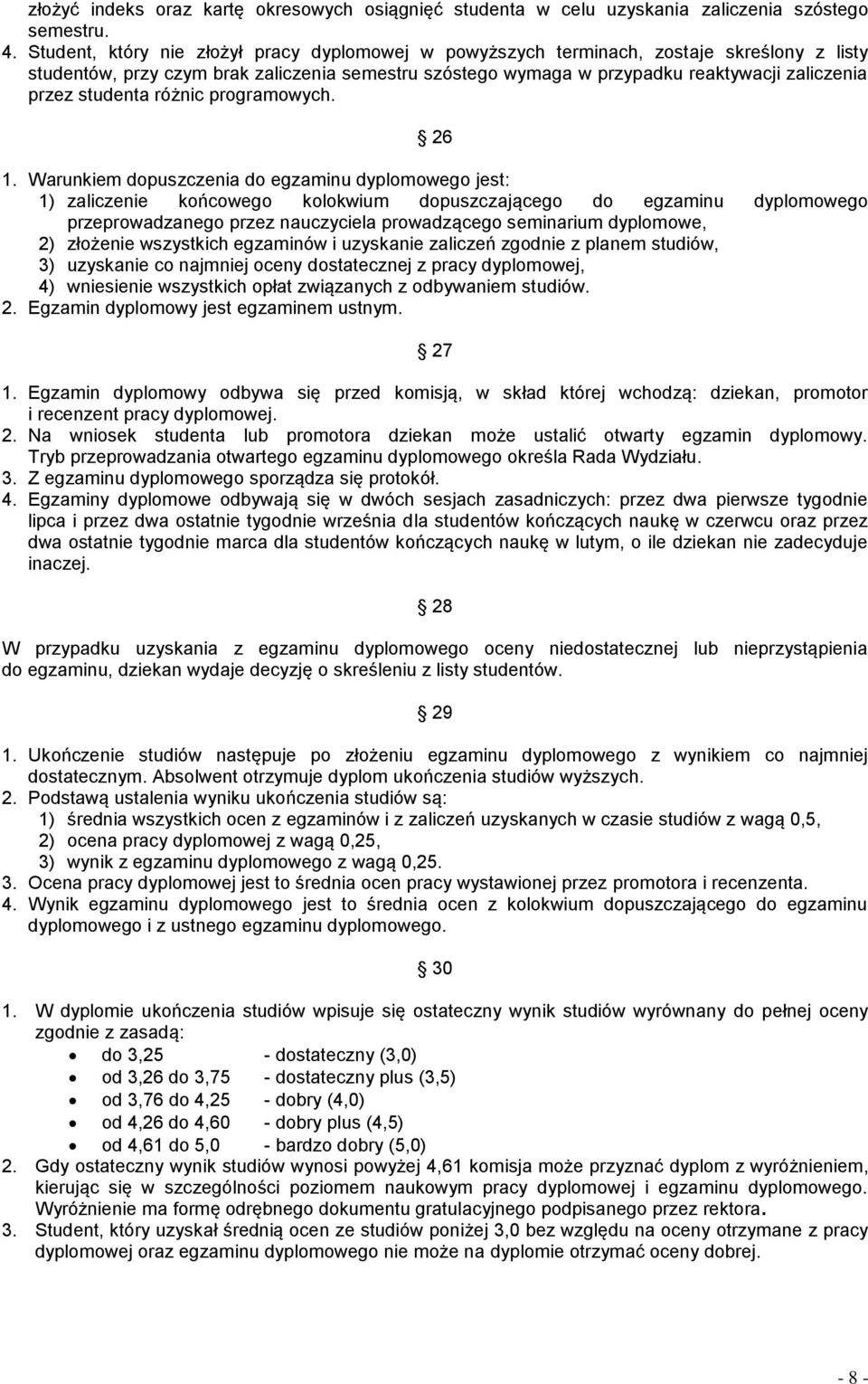 studenta różnic programowych. 26 1.