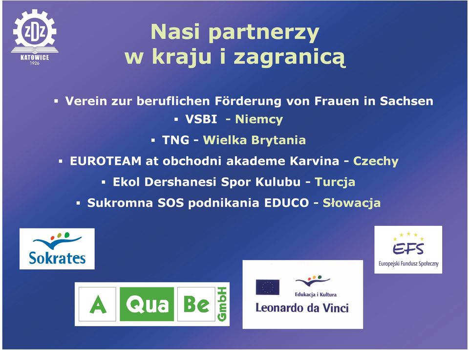 Brytania EUROTEAM at obchodni akademe Karvina - Czechy Ekol