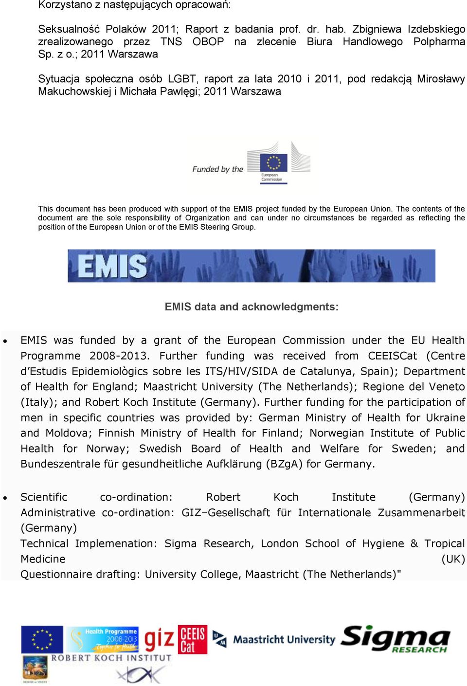 EMIS project funded by the European Union.