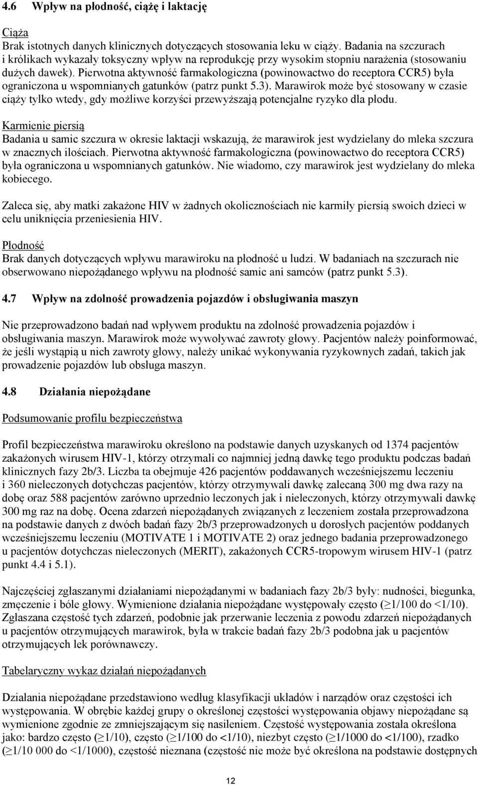 Pierwotna aktywność farmakologiczna (powinowactwo do receptora CCR5) była ograniczona u wspomnianych gatunków (patrz punkt 5.3).