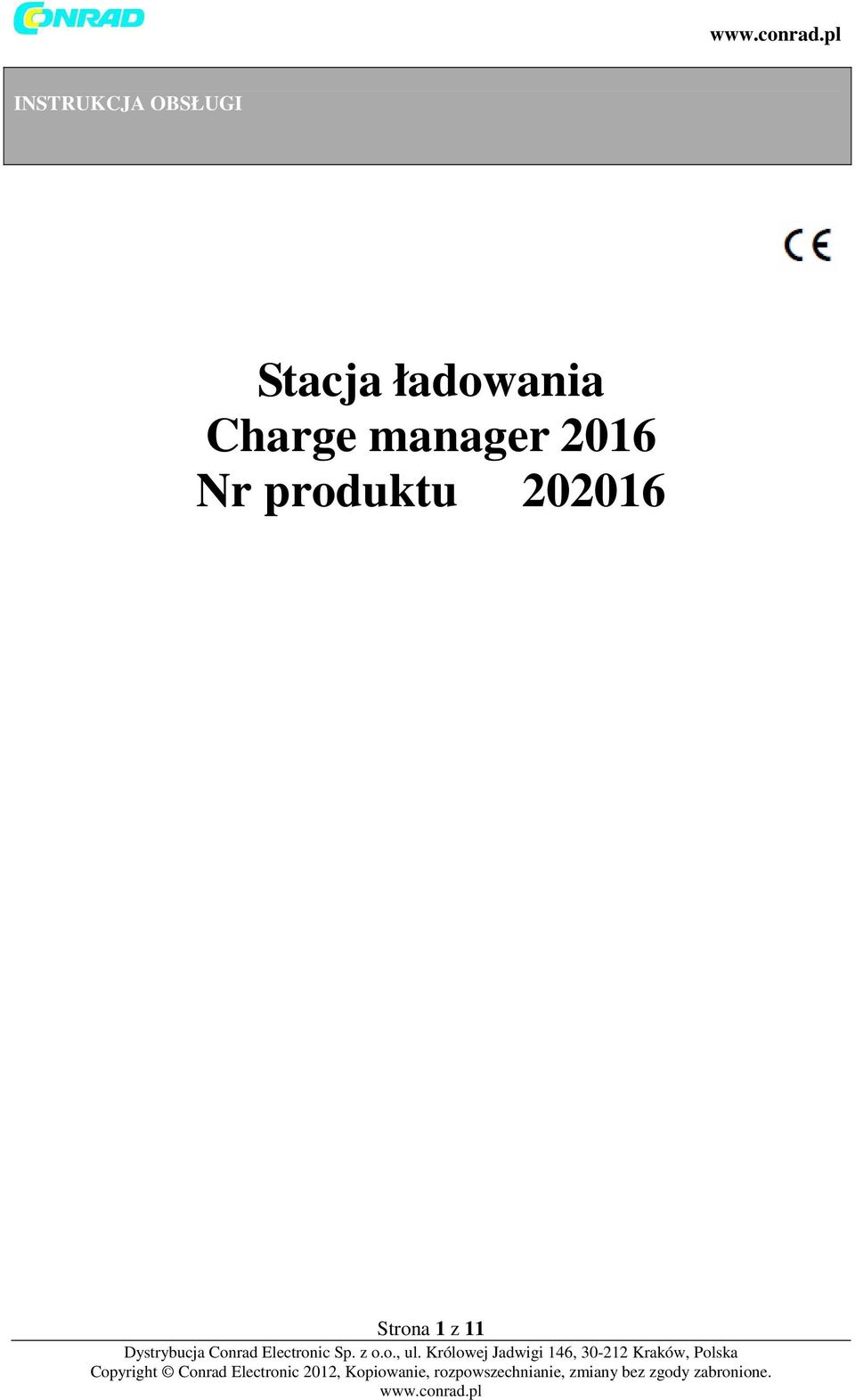 Charge manager 2016
