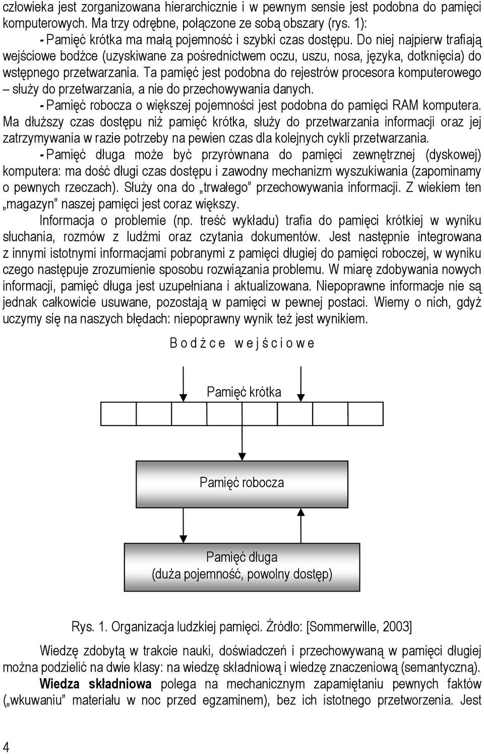 Ta pamięć jest podobna do rejestrów procesora komputerowego służy do przetwarzania, a nie do przechowywania danych. - Pamięć robocza o większej pojemności jest podobna do pamięci RAM komputera.