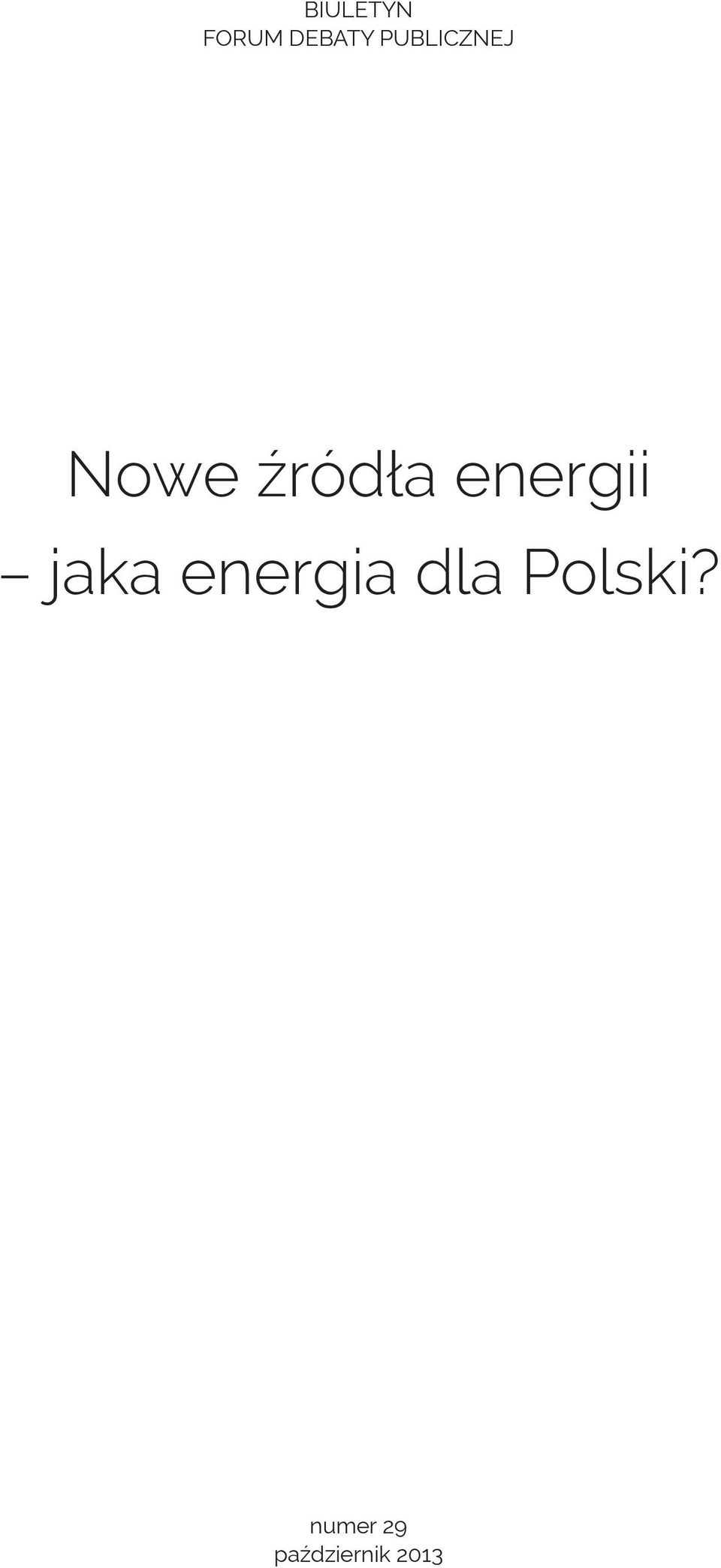 energii jaka energia dla