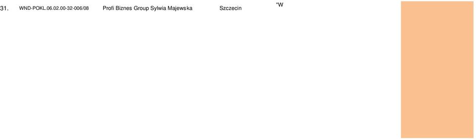 00-32-001/08 Wielkopolskie Stowarzyszenie Rozwoju i Promocji Obszarów Wiejskich roda Wielkopolska Zosta w Polsce, za ó swoj firm 55,5 0,00 z Izba Rzemie lnicza Ma ej i redniej Centrum Wspierania 34.