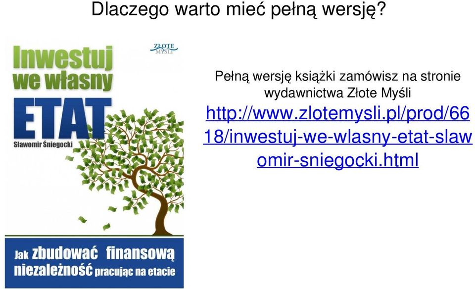 Pełną wersję książki zamówisz na stronie wydawnictwa