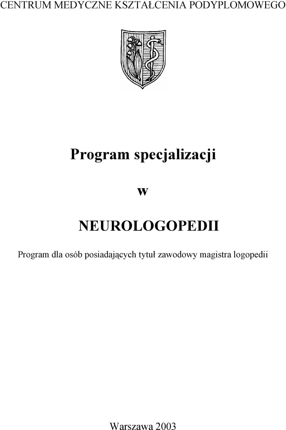 NEUROLOGOPEDII Program dla osób