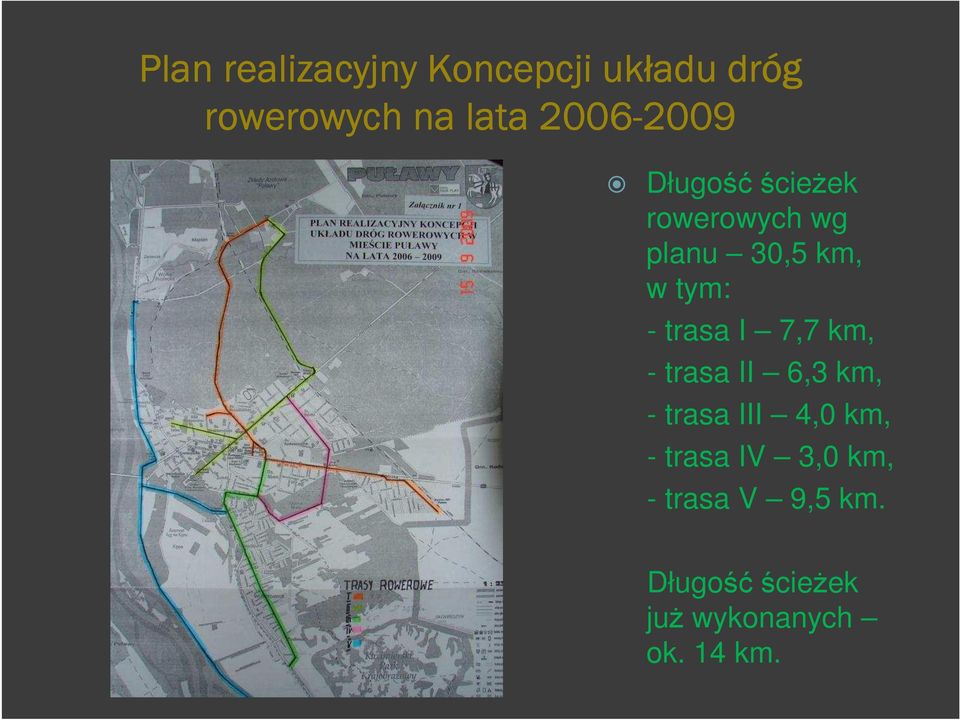 tym: - trasa I 7,7 km, - trasa II 6,3 km, - trasa III 4,0 km, -