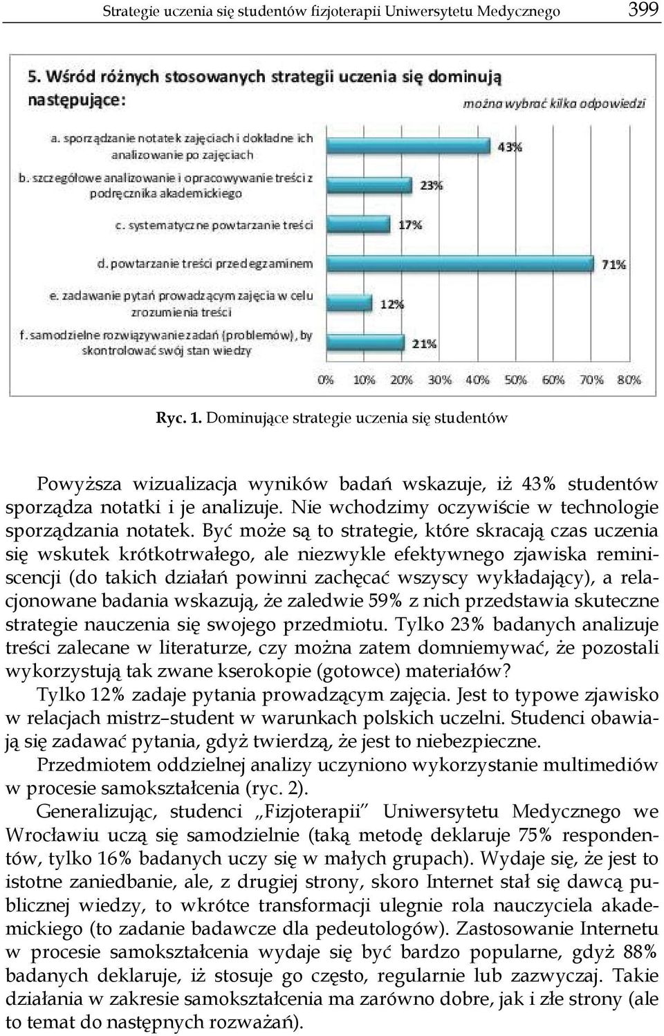 Być może są to strategie, które skracają czas uczenia się wskutek krótkotrwałego, ale niezwykle efektywnego zjawiska reminiscencji (do takich działań powinni zachęcać wszyscy wykładający), a