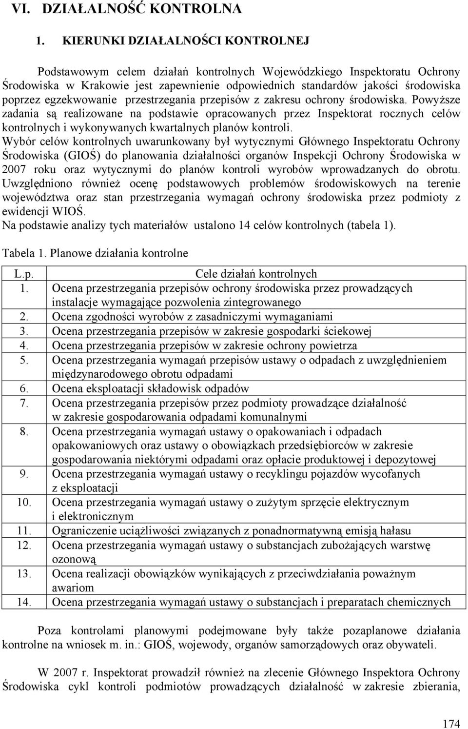 egzekwowanie przestrzegania przepisów z zakresu ochrony środowiska.