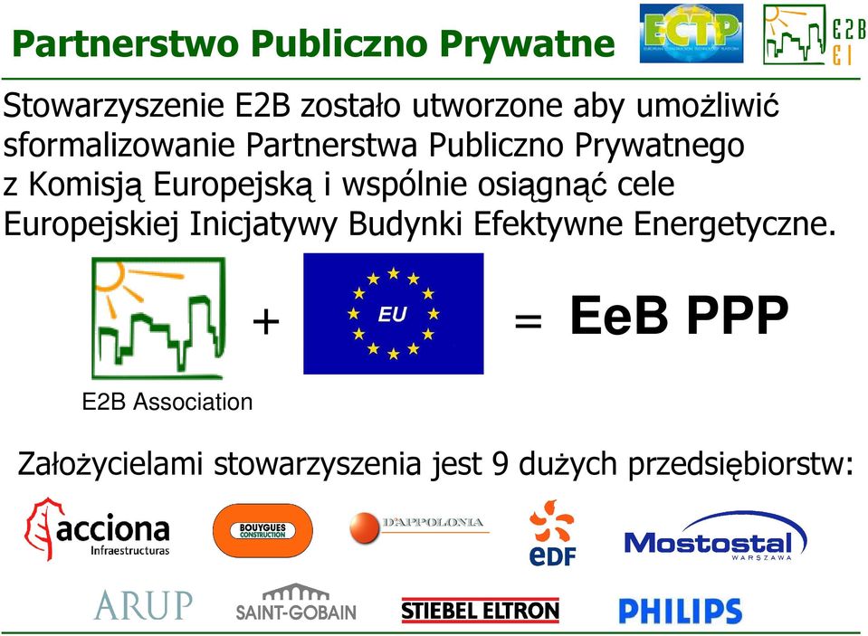 i wspólnie osiągnąć cele Europejskiej Inicjatywy Budynki Efektywne Energetyczne.