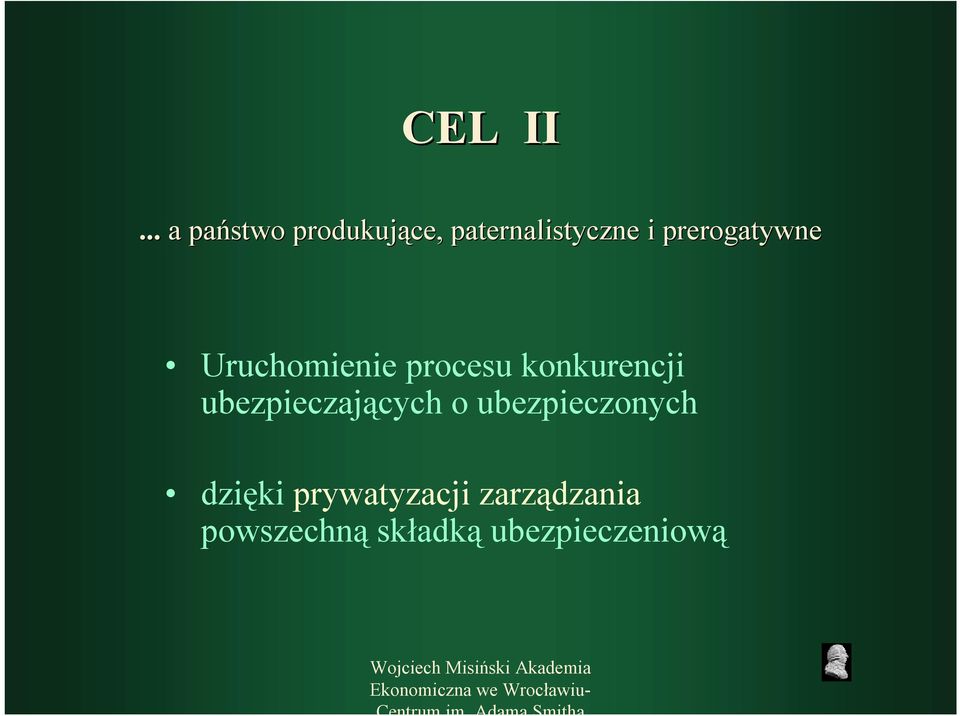 prerogatywne Uruchomienie procesu konkurencji