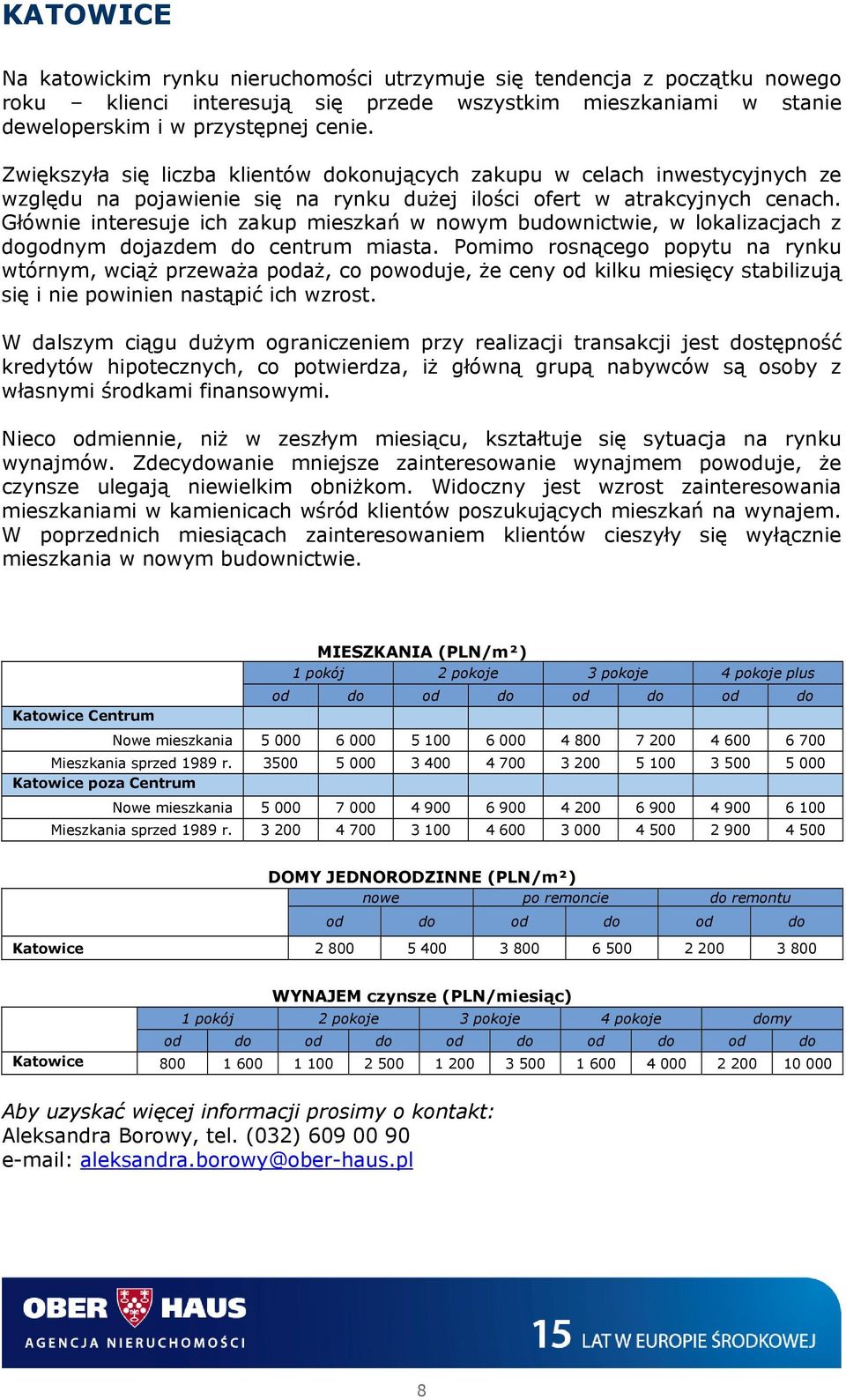 Głównie interesuje ich zakup mieszkań w nowym budownictwie, w lokalizacjach z dogodnym dojazdem do centrum miasta.
