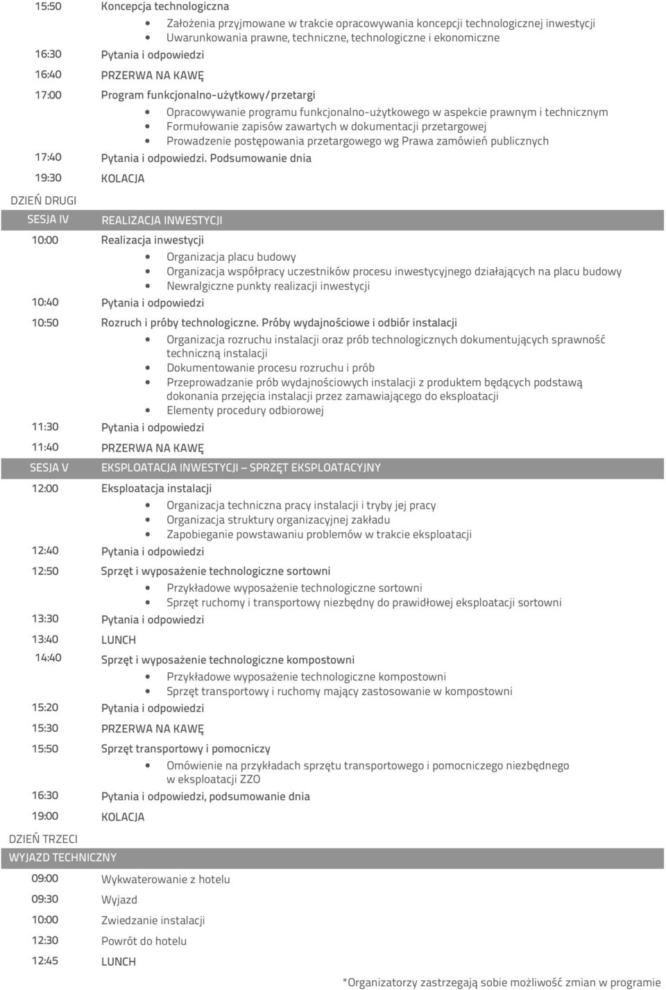 dokumentacji przetargowej Prowadzenie postępowania przetargowego wg Prawa zamówień publicznych 17:40 Pytania i odpowiedzi.