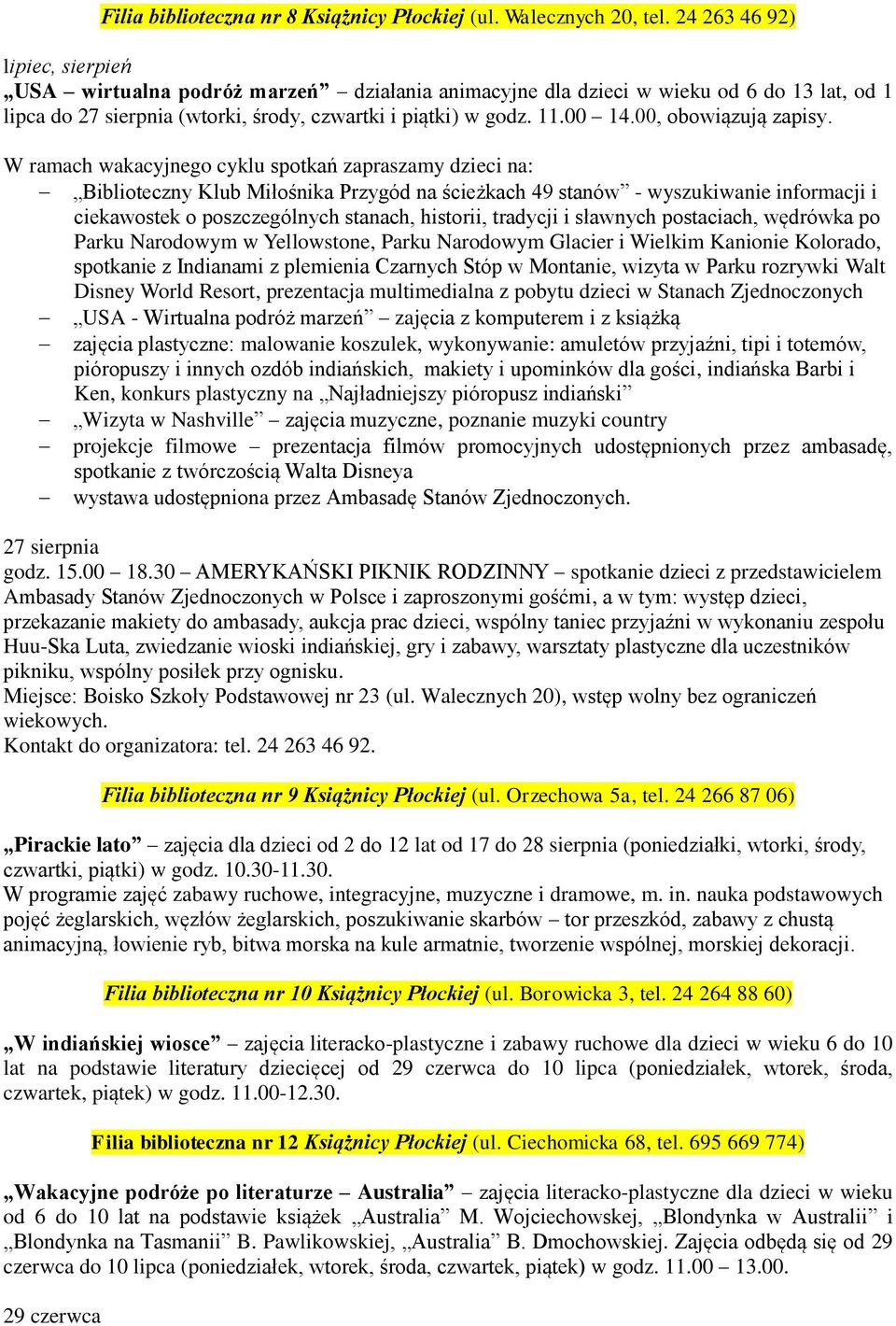 00, obowiązują zapisy.