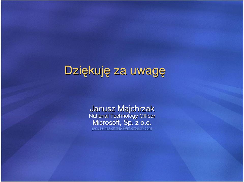 Officer Microsoft, Sp. z o.o. janusz.
