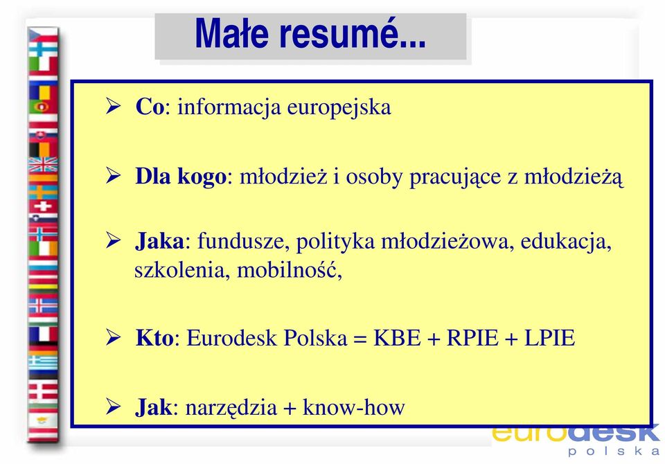 pracujące z młodzieżą Jaka: fundusze, polityka młodzieżowa,