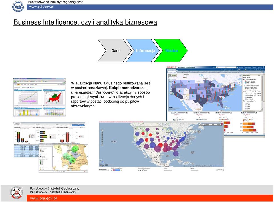 Kokpit menedŝerski (management dashboard) to atrakcyjny sposób prezentacji