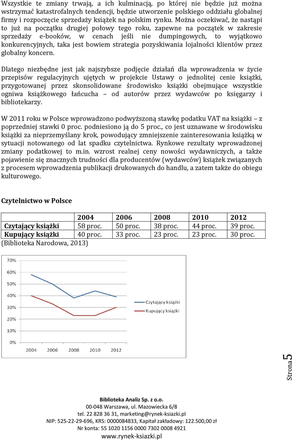 Można oczekiwać, że nastąpi to już na początku drugiej połowy tego roku, zapewne na początek w zakresie sprzedaży e-booków, w cenach jeśli nie dumpingowych, to wyjątkowo konkurencyjnych, taka jest