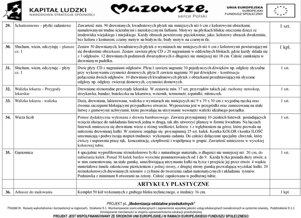 Każdy obrazek powtórzony pięciokrotnie, jako: kolorowy obrazek dwukrotnie, bez koloru z konturem, czarny motyw na białym tle, biały motyw na czarnym tle. 30. Słucham, wiem, odczytuję plansze cz. 1 31.