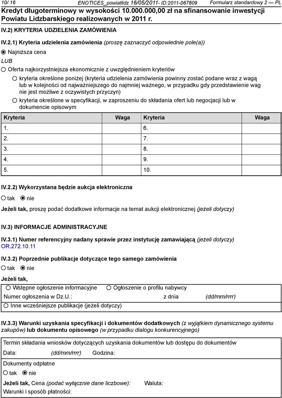 11-067809 Formularz standardowy 2 