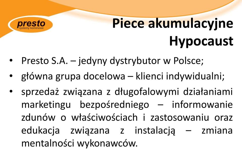 sprzedaż związana z długofalowymi działaniami marketingu bezpośredniego