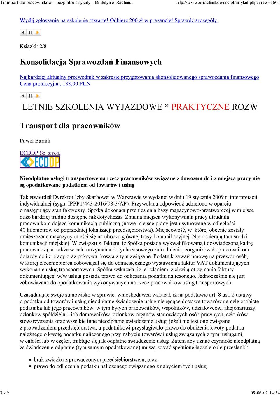 WYJAZDOWE * PRAKTYCZNE ROZWIĄZAN Transpor