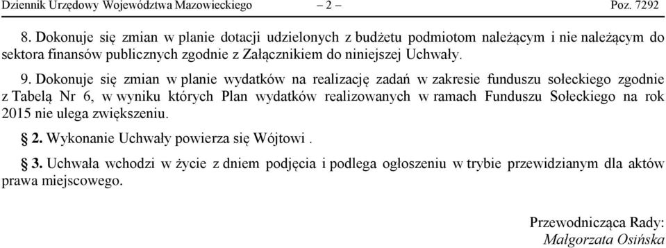 Uchwały. 9.