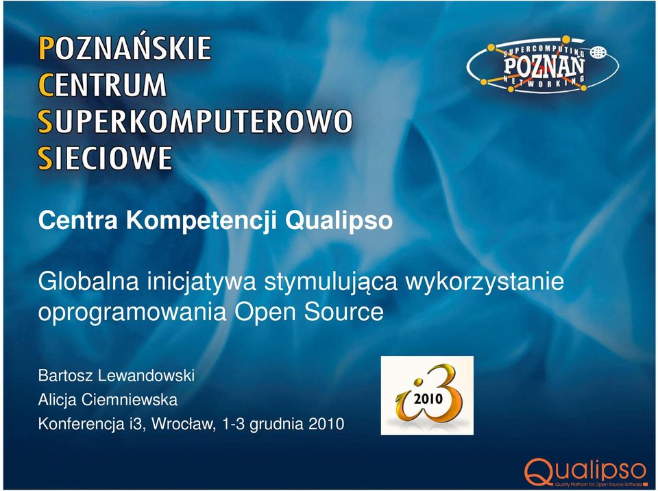 oprogramowania Open Source Bartosz