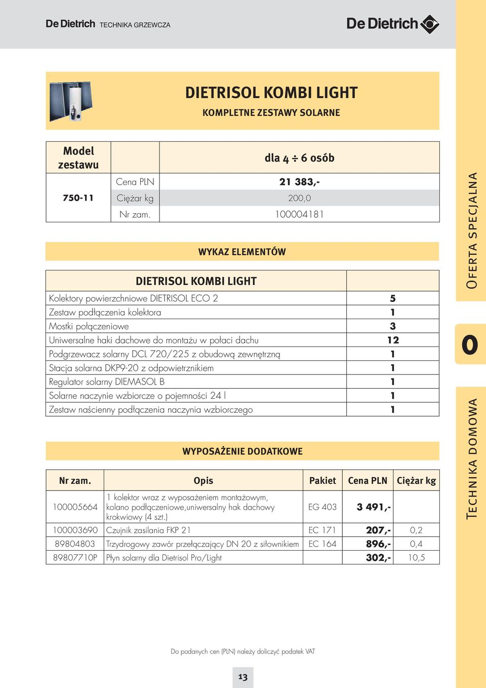 DIETRISOL KOMBI LIGHT dla 4 6 osób