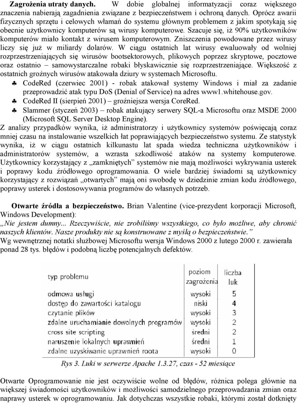 Szacuje się, iż 90% użytkowników komputerów miało kontakt z wirusem komputerowym. Zniszczenia powodowane przez wirusy liczy się już w miliardy dolarów.