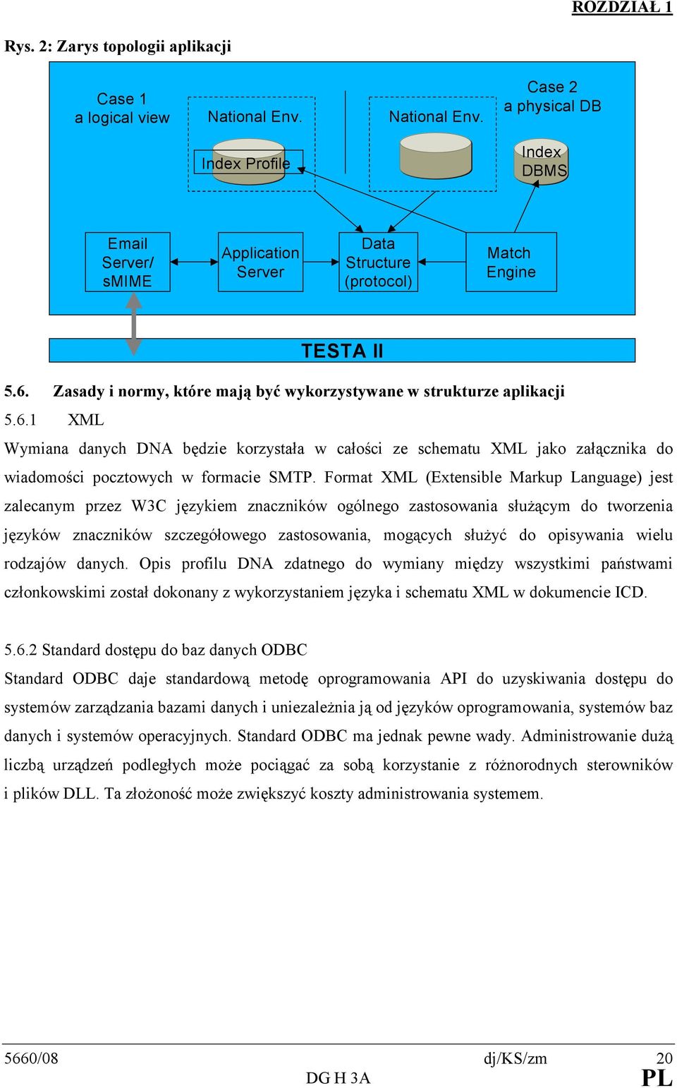 Zasady i normy, które mają być wykorzystywane w strukturze aplikacji 5.6.1 XML Wymiana danych DNA będzie korzystała w całości ze schematu XML jako załącznika do wiadomości pocztowych w formacie SMTP.