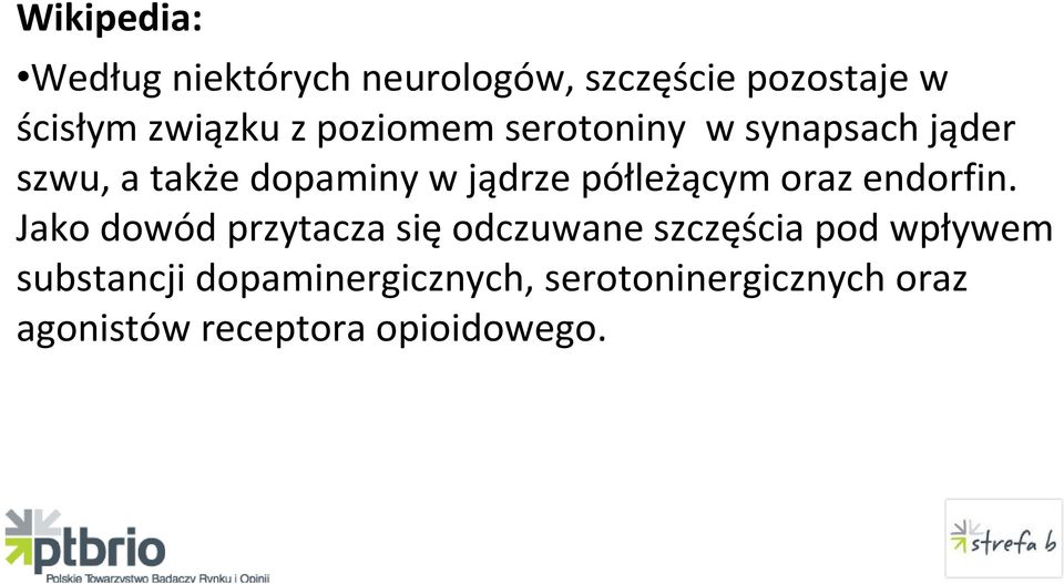 półleżącymoraz endorfin.