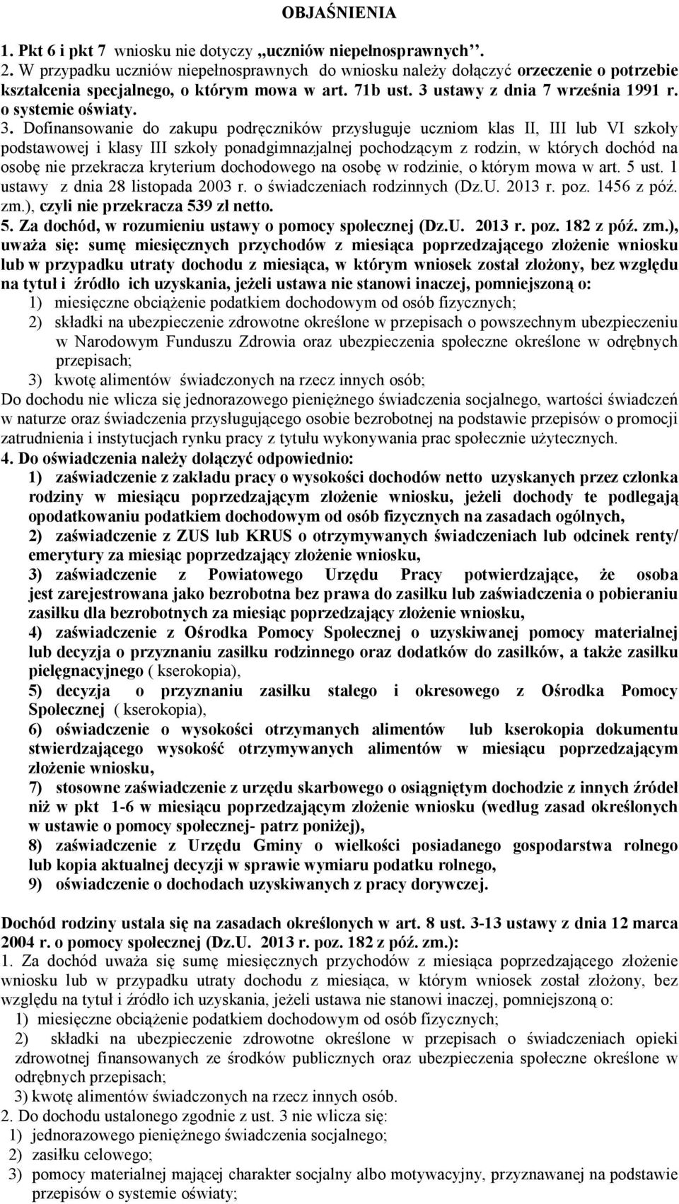 ustawy z dnia 7 września 1991 r. o systemie oświaty. 3.