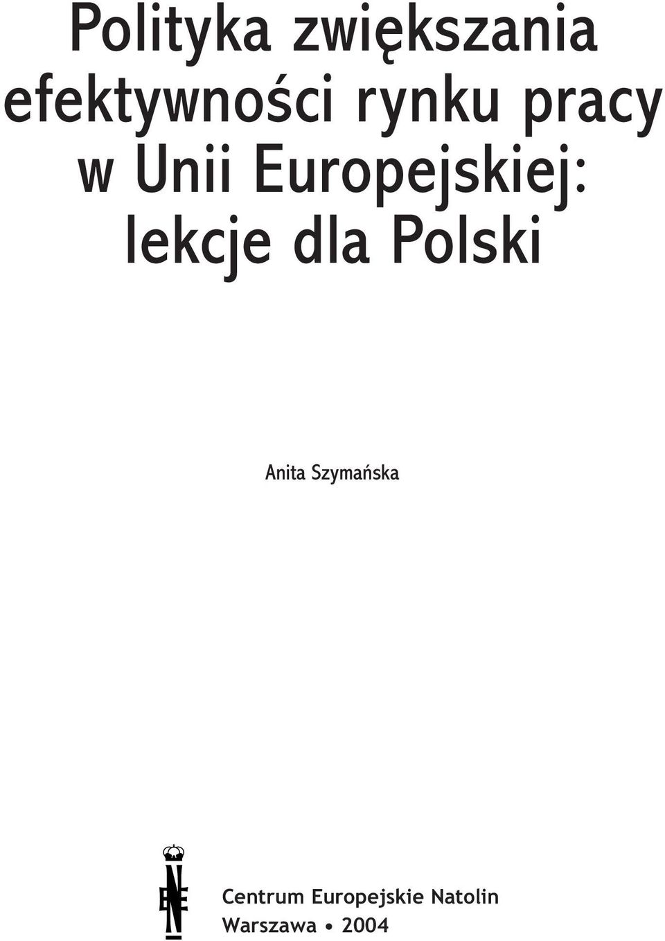 lekcje dla Polski Anita Szymaƒska