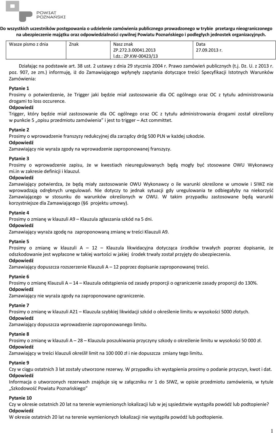 2 ustawy z dnia 29 stycznia 2004 r. Prawo zamówień publicznych (t.j. Dz. U. z 2013 r. poz. 907, ze zm.