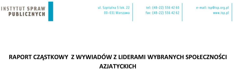 LIDERAMI WYBRANYCH