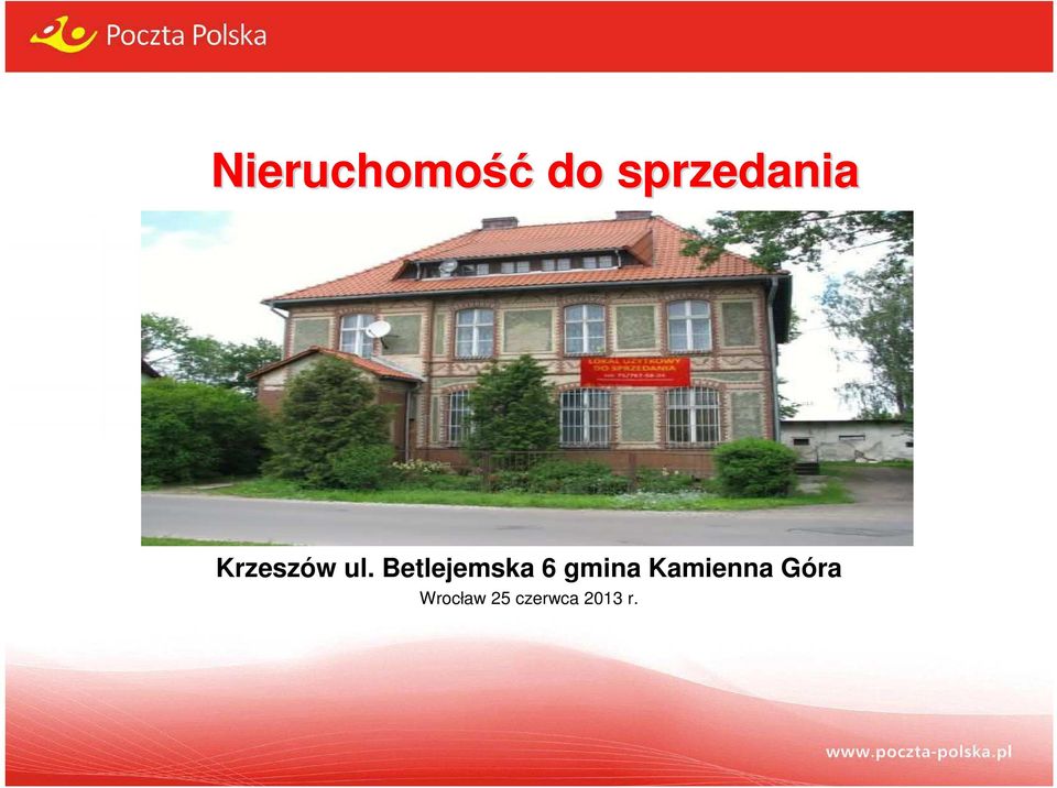 nieruchomości) Krzeszów ul.