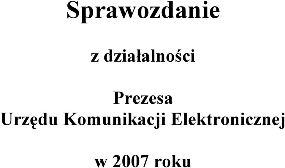 Urzędu Komunikacji