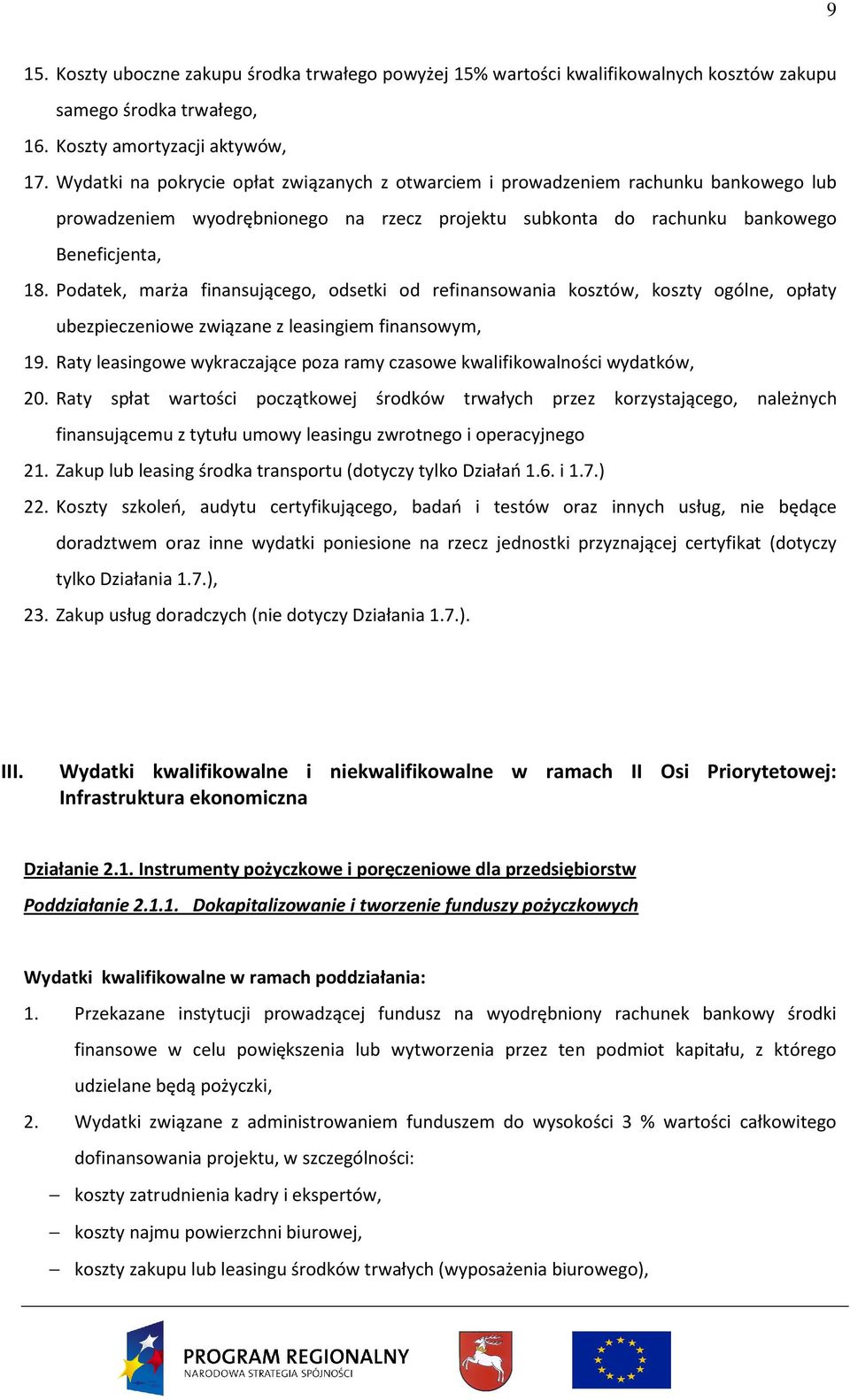 Podatek, marża finansującego, odsetki od refinansowania kosztów, koszty ogólne, opłaty ubezpieczeniowe związane z leasingiem finansowym, 19.