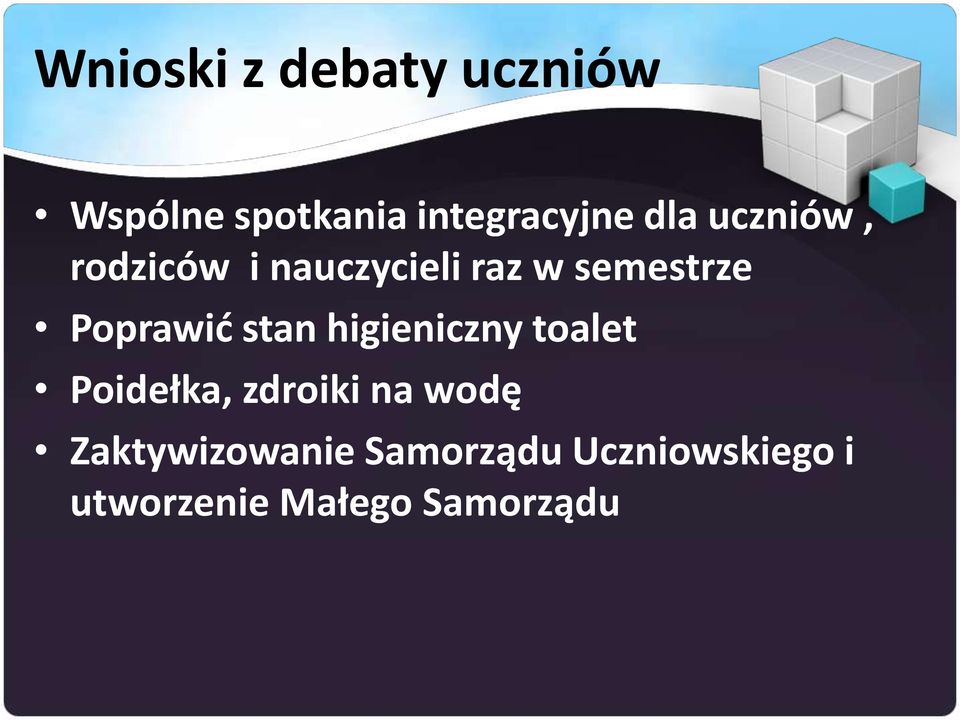 Poprawid stan higieniczny toalet Poidełka, zdroiki na wodę